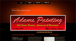 Desktop Screenshot of adamspaintinginc.com